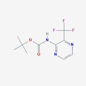 molecular formula C10H12F3N3O2 B13912138 tert-Butyl (3-(trifluoromethyl)pyrazin-2-yl)carbamate 