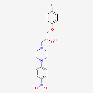 1-(4-Fluorophenoxy)-3-[4-(4-nitrophenyl)piperazin-1-yl]propan-2-ol