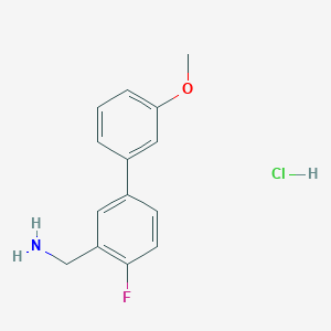 (4-Fluoro-3'-methoxy[1,1'-biphenyl]-3-yl)-methanamine hydrochloride