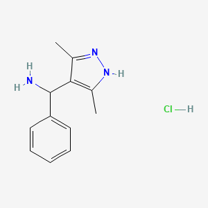 C-(3,5-Dimethyl-1H-pyrazol-4-yl)-C-phenyl-methylamine hydrochloride
