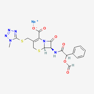 molecular formula C19H17N6NaO6S2 B13912315 Cefamandole formate sodium salt 