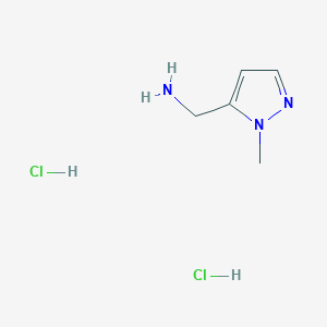 molecular formula C5H11Cl2N3 B1391233 C-(2-Methyl-2H-pyrazol-3-yl)-methylaminedihydrochloride CAS No. 1185299-87-9