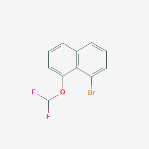 molecular formula C11H7BrF2O B13912336 1-Bromo-8-(difluoromethoxy)naphthalene 