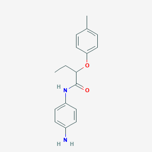 molecular formula C17H20N2O2 B1391238 N-(4-Aminophenyl)-2-(4-methylphenoxy)butanamide CAS No. 1020054-75-4