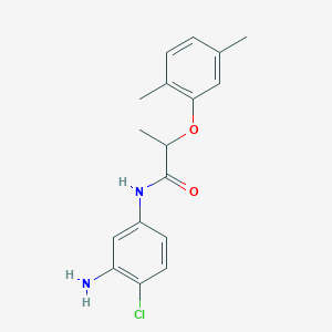 molecular formula C17H19ClN2O2 B1391241 N-(3-Amino-4-chlorophenyl)-2-(2,5-dimethylphenoxy)propanamide CAS No. 1020054-88-9
