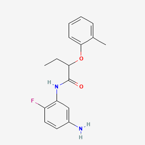 N-(5-Amino-2-fluorophenyl)-2-(2-methylphenoxy)-butanamide