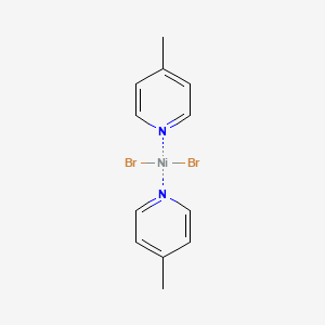 molecular formula C12H14Br2N2Ni B13912430 Dibromobis(4-methylpyridine)nickel 