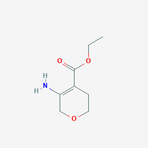molecular formula C8H13NO3 B13912517 Ethyl 5-amino-3,6-dihydro-2H-pyran-4-carboxylate 