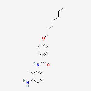 molecular formula C21H28N2O2 B1391252 N-(3-Amino-2-methylphenyl)-4-(heptyloxy)benzamide CAS No. 1020056-58-9