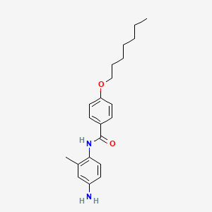 molecular formula C21H28N2O2 B1391254 N-(4-氨基-2-甲基苯基)-4-(庚氧基)苯甲酰胺 CAS No. 1020057-85-5