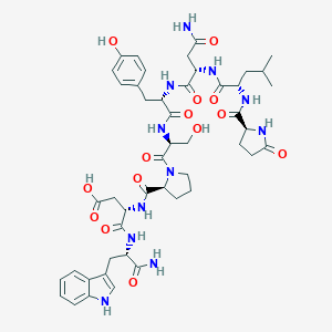 molecular formula C47H61N11O14 B139126 Adipokinetic hormone, beetle CAS No. 134599-16-9