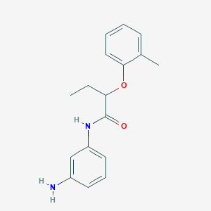 molecular formula C17H20N2O2 B1391268 N-(3-Aminophenyl)-2-(2-methylphenoxy)butanamide CAS No. 1020722-31-9