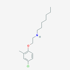molecular formula C16H26ClNO B1391271 N-[2-(4-Chloro-2-methylphenoxy)ethyl]-1-heptanamine CAS No. 138323-83-8