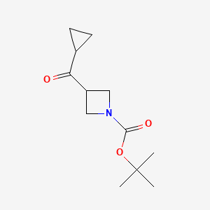 molecular formula C12H19NO3 B13912711 Tert-butyl 3-(cyclopropanecarbonyl)azetidine-1-carboxylate 