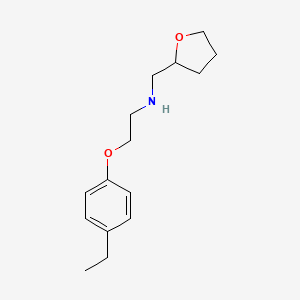 molecular formula C15H23NO2 B1391272 2-(4-Ethylphenoxy)-N-(tetrahydro-2-furanylmethyl)-1-ethanamine CAS No. 1040692-30-5