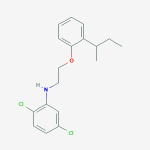 molecular formula C18H21Cl2NO B1391276 N-{2-[2-(Sec-butyl)phenoxy]ethyl}-2,5-dichloroaniline CAS No. 1040683-62-2