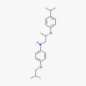 molecular formula C22H31NO2 B1391278 4-Isobutoxy-N-[2-(4-isopropylphenoxy)propyl]-aniline CAS No. 1040688-23-0