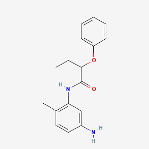 molecular formula C17H20N2O2 B1391282 N-(5-Amino-2-methylphenyl)-2-phenoxybutanamide CAS No. 1020723-53-8