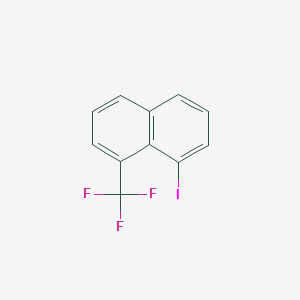 molecular formula C11H6F3I B13912841 1-Iodo-8-(trifluoromethyl)naphthalene 