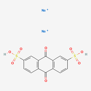 molecular formula C14H8Na2O8S2+2 B13912919 Disodium;9,10-dioxoanthracene-2,7-disulfonic acid 