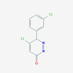 molecular formula C10H6Cl2N2O B1391292 4-Chloro-3-(3-chlorophenyl)-5,6Hpyradazin-6-one CAS No. 883518-71-6