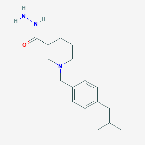 molecular formula C17H27N3O B1391293 1-(4-Isobutylbenzyl)piperidine-3-carbohydrazide CAS No. 883530-61-8