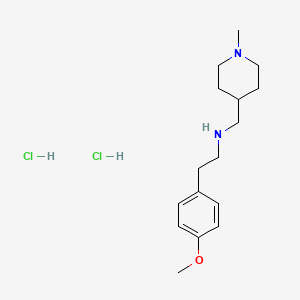 [2-(4-Methoxyphenyl)ethyl][(1-methylpiperidin-4-yl)methyl]amine dihydrochloride