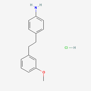 {4-[2-(3-Methoxyphenyl)ethyl]phenyl}amine hydrochloride