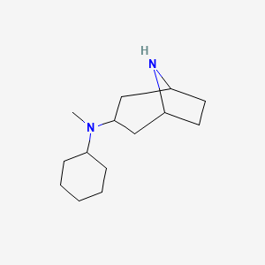 molecular formula C14H26N2 B1391315 N-环己基-N-甲基-8-氮杂双环[3.2.1]辛-3-胺 CAS No. 1215520-46-9