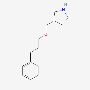 3-[(3-Phenylpropoxy)methyl]pyrrolidine