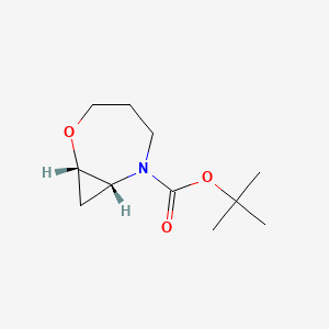 molecular formula C11H19NO3 B13913261 Tert-butyl (1S,7R)-2-oxa-6-azabicyclo[5.1.0]octane-6-carboxylate 