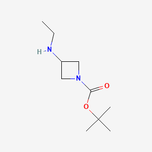 molecular formula C10H20N2O2 B1391330 Tert-butyl 3-(ethylamino)azetidine-1-carboxylate CAS No. 454703-23-2