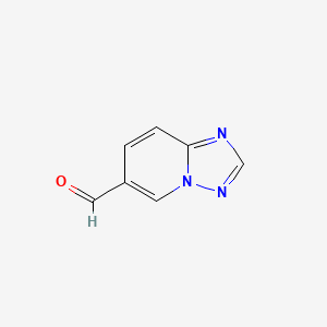 molecular formula C7H5N3O B1391333 [1,2,4]Triazolo[1,5-a]pyridine-6-carbaldehyde CAS No. 614750-81-1