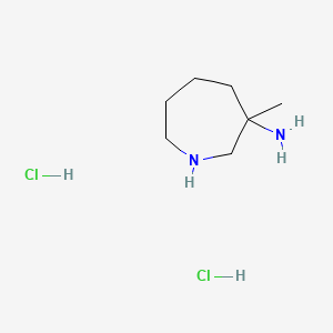 molecular formula C7H18Cl2N2 B13913388 3-Methylazepan-3-amine;dihydrochloride 