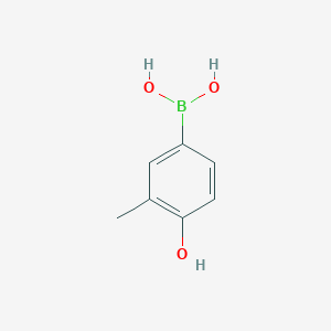 molecular formula C7H9BO3 B1391339 (4-羟基-3-甲基苯基)硼酸 CAS No. 762263-66-1