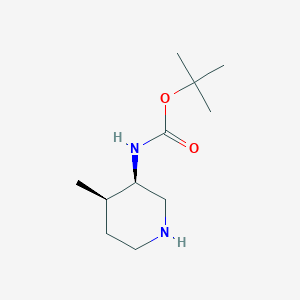 molecular formula C11H22N2O2 B1391342 (3R,4R)-3-(Boc-amino)-4-methylpiperidine CAS No. 250275-22-0