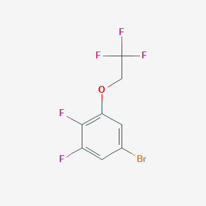 molecular formula C8H4BrF5O B1391344 5-Bromo-1,2-difluoro-3-(2,2,2-trifluoroethoxy)benzene CAS No. 947534-36-3