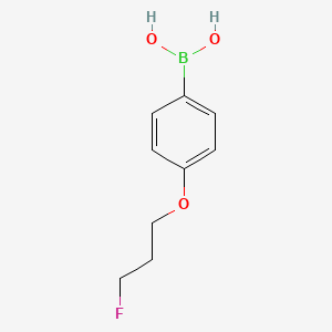 molecular formula C9H12BFO3 B1391347 (4-(3-Fluoropropoxy)phenyl)boronic acid CAS No. 958453-57-1