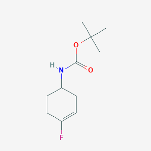 molecular formula C11H18FNO2 B1391357 tert-Butyl (4-fluorocyclohex-3-en-1-yl)carbamate CAS No. 675112-69-3