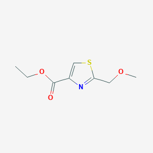 molecular formula C8H11NO3S B1391359 Ethyl 2-(methoxymethyl)-1,3-thiazole-4-carboxylate CAS No. 854754-20-4
