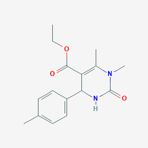 Ethyl 1,6-dimethyl-4-(4-methylphenyl)-2-oxo-1,2,3,4-tetrahydro-5-pyrimidinecarboxylate