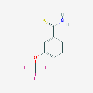 molecular formula C8H6F3NOS B1391371 3-(Trifluoromethoxy)thiobenzamide CAS No. 1053656-09-9
