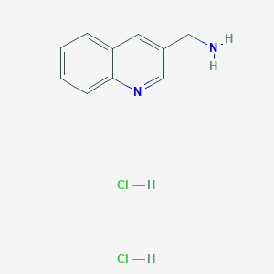 molecular formula C10H12Cl2N2 B1391376 Quinolin-3-ylmethanamine dihydrochloride CAS No. 31842-22-5