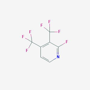 molecular formula C7H2F7N B1391380 2-氟-3,4-双(三氟甲基)吡啶 CAS No. 1204295-75-9