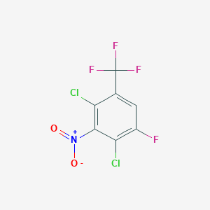 2,4-Dichloro-1-fluoro-3-nitro-5-(trifluoromethyl)benzene