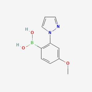 [4-Methoxy-2-(1H-pyrazol-1-YL)phenyl]boronic acid