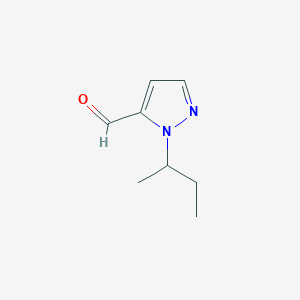molecular formula C8H12N2O B1391389 1-(sec-Butyl)-1H-pyrazole-5-carbaldehyde CAS No. 1174833-73-8