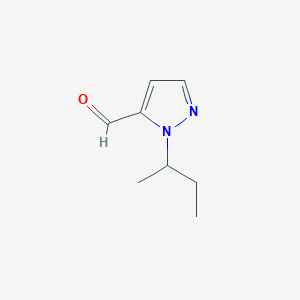 molecular formula C8H12N2O B1391389 1-(Methylpropyl)pyrazole-5-carbaldehyde CAS No. 1174833-73-8