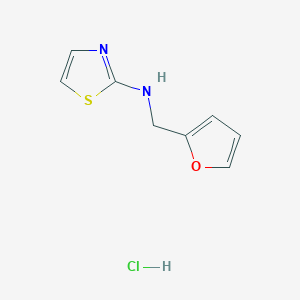 molecular formula C8H9ClN2OS B1391393 N-(2-呋喃甲基)-1,3-噻唑-2-胺盐酸盐 CAS No. 1177273-68-5