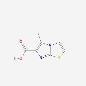 molecular formula C7H6N2O2S B1391394 5-Methylimidazo[2,1-b][1,3]thiazole-6-carboxylic acid CAS No. 1007874-71-6